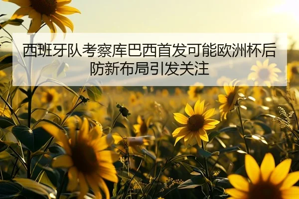 西班牙队考察库巴西首发可能欧洲杯后防新布局引发关注